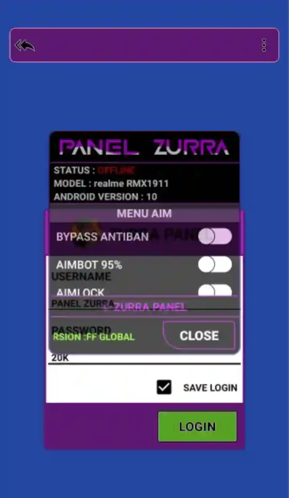 Panel Zurra v3